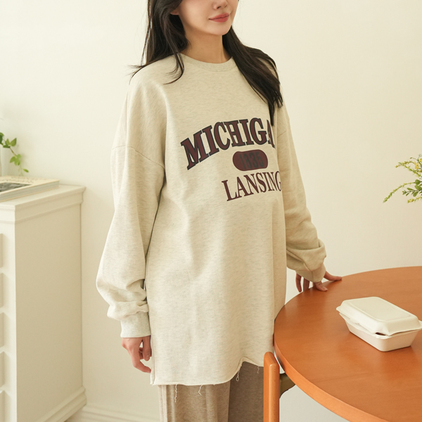 <b>[Big size/body cover]</b> [S-made] Maternity*Michigan twill cut boxy fit maternity t-shirt