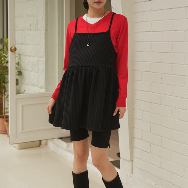 <b>[layered/D-line cover]</b> [S-made] Maternity*layered knit maternity blouse