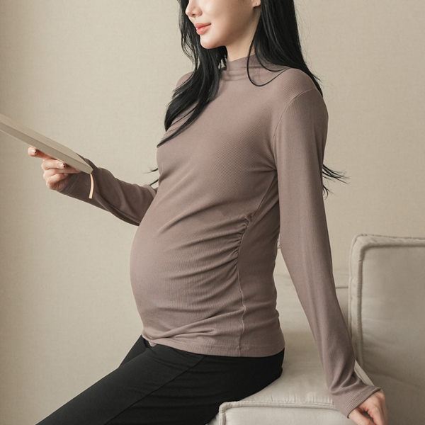 <b>[1+1 Special Offer]</b> [Jj] Warm Modal 80s/Half-Neck Maternity Innerwear 2-Piece Set