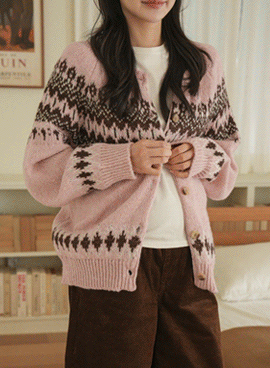 Maternity*Cozy Nordic Overfit Cardigan