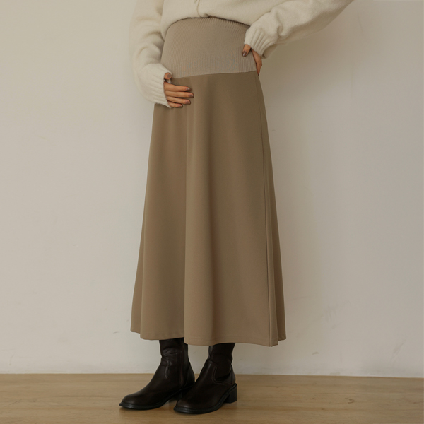 Maternity*Nine Flare Maternity Skirt