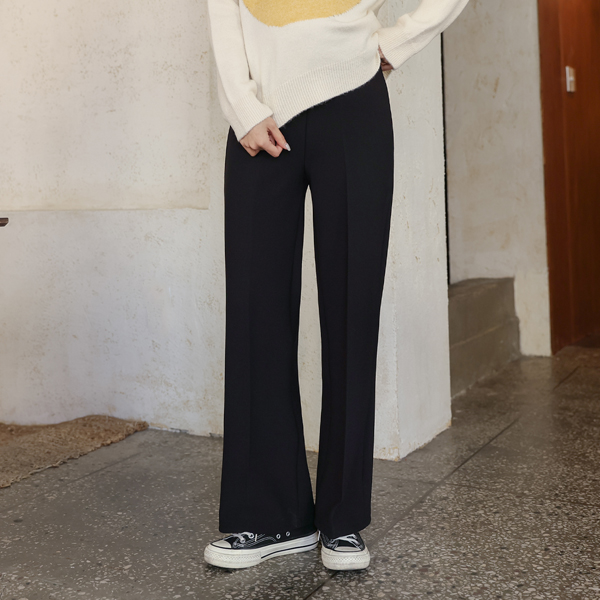 <b>[4,000 units sold/No wrinkles]</b> Maternity*More Long Wide Maternity Pants (ver.napping)