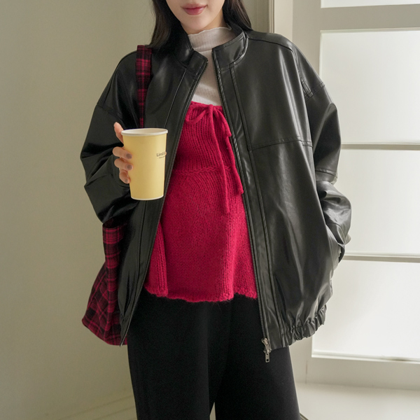 Maternity*Beredan Vintage Leather Jacket