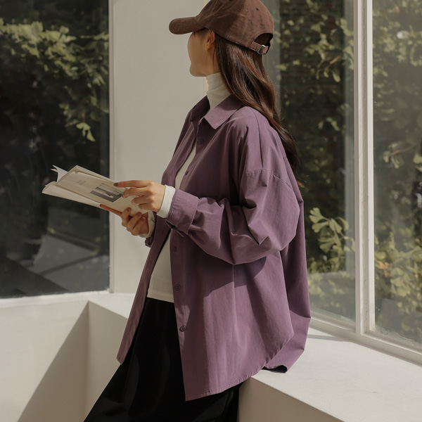 Maternity*Mute Peach Loose Fit Basic Shirt