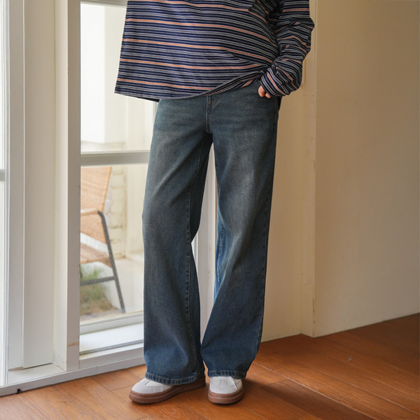 <b>[5,000 units sold ✨/Short length added]</b> [S-made] Maternity* Daily Stretch Wide Maternity Jeans