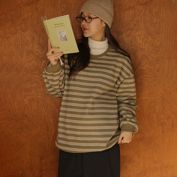 Maternity*Yung Mink Dangara Loose Fit Man to Man