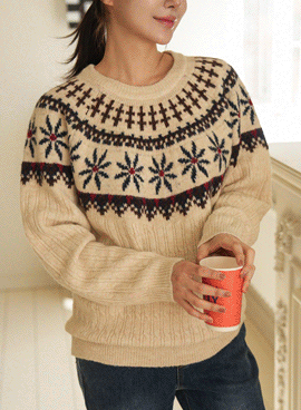 Maternity*Wool Luminordic Round Knit (Wool 30%)