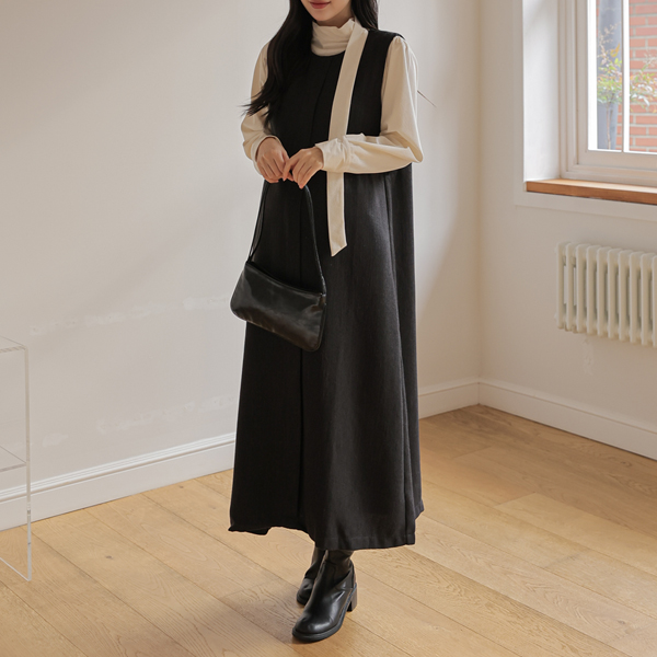 [S-made] Maternity*Elegant tweed short-sleeved maternity dress