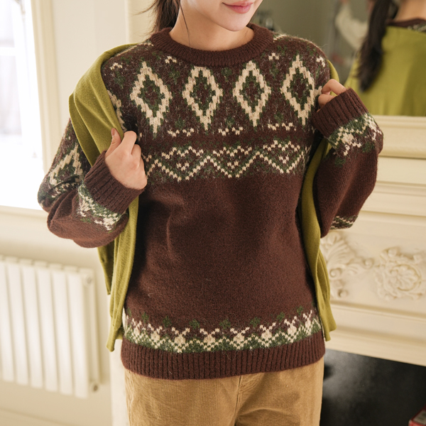 Maternity*Wool Nobel Nordic Round Knit (30% Wool)