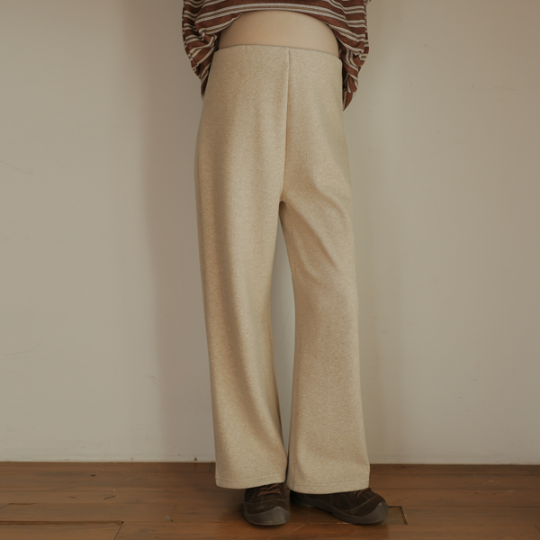 Maternity*Mellow Mink Wide Maternity Pants