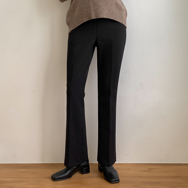 <b>[10,000 units sold ✨/Rave reviews]</b> [S-made] Maternity*Double Cheese Long Leg Bootcut Maternity Pants