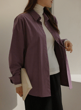 Maternity*Mute Peach Loose Fit Basic Shirt