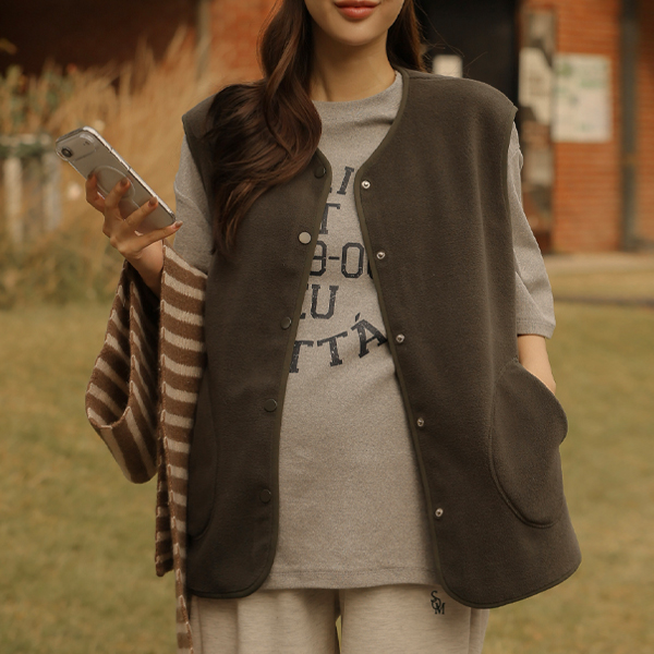 Maternity*1989 Thick Peach Boxy Shirt