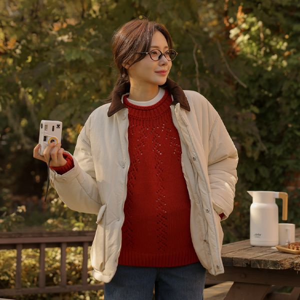 Maternity*8Ounce two-tone collar padding