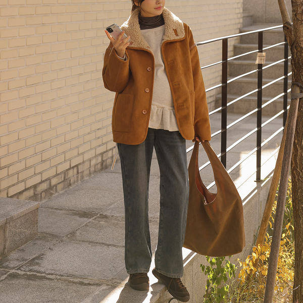 Maternity*Mink denim wide maternity pants