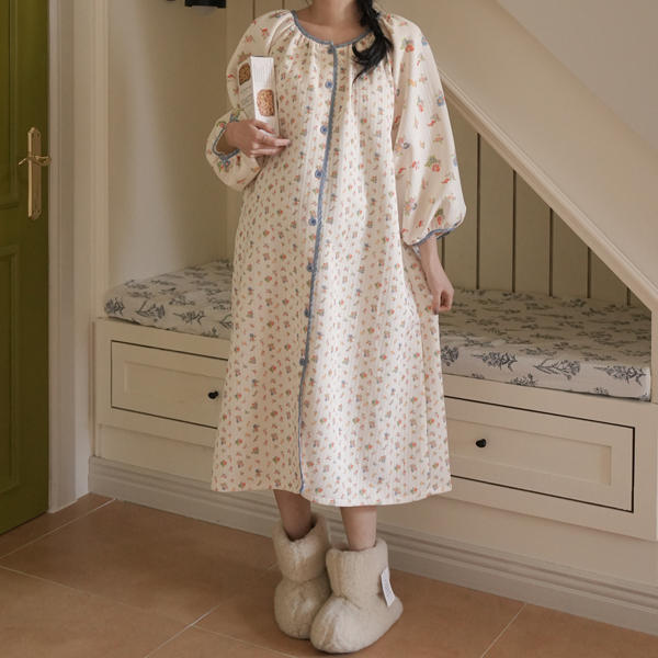 Maternity*Mini Flower Quilted Maternity Dress