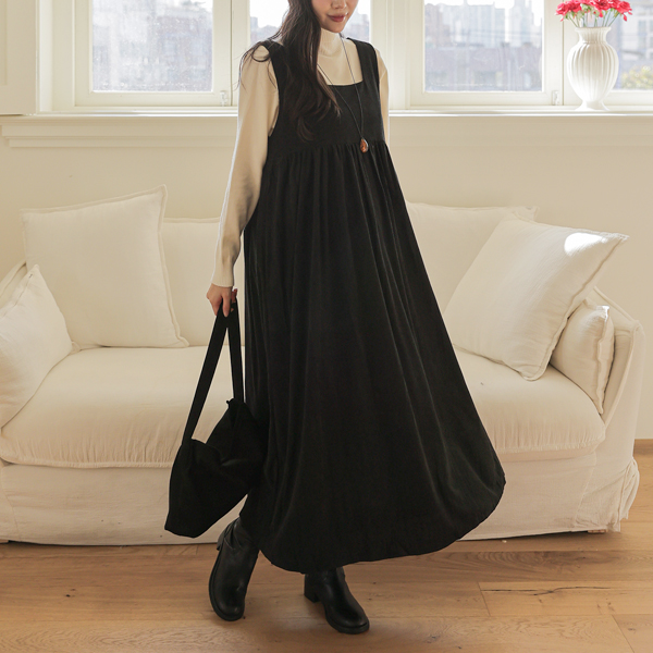 <b>[Popularity Vote #1]</b> Maternity*Golden Square Neck Vest Maternity Dress