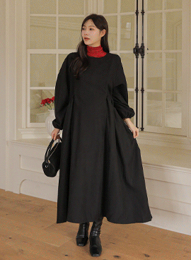 Maternity*Big Pocket Banding Maternity Dress