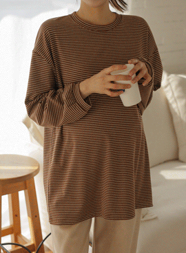 Maternity*Buddle Winter Single-breasted T-shirt