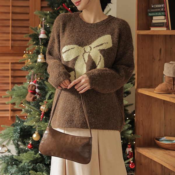 Maternity*Wang Ribbon Loose fit-knit