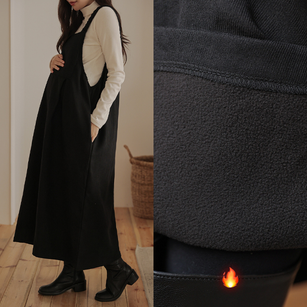 Maternity*Pin-tuck shoulder banding maternity dress