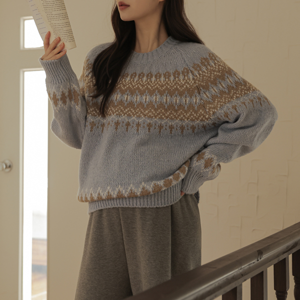 Maternity*Cozy Nordic Overfit Knit