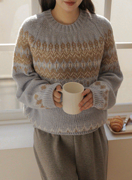 Maternity*Cozy Nordic Overfit Knit