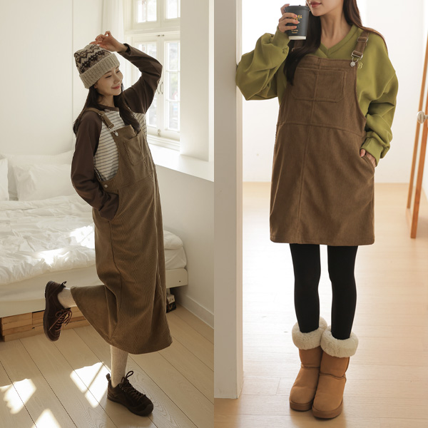 Maternity*Warm golden fleece melba maternity dress