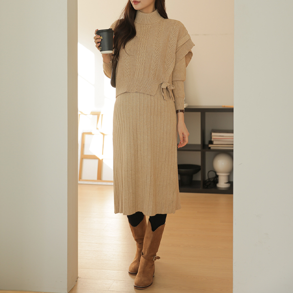 Maternity*Team Ribbon Vest Set Maternity Dress