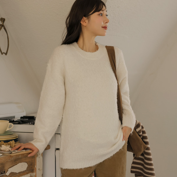 Maternity*Fossil Hair Loose Fit-Knit (3 sizes)