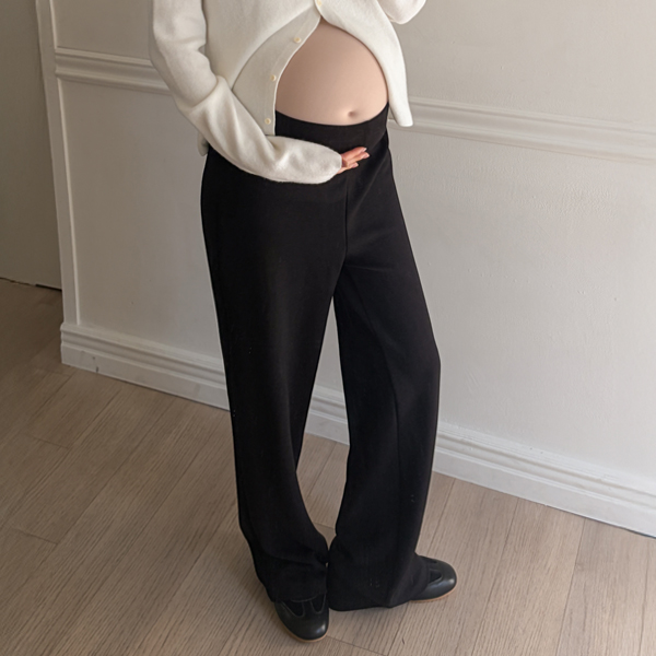 <b>[9,000 units sold ✨/School uniform item]</b> [S-made] Maternity*More long wide maternity pants [Ellafit]