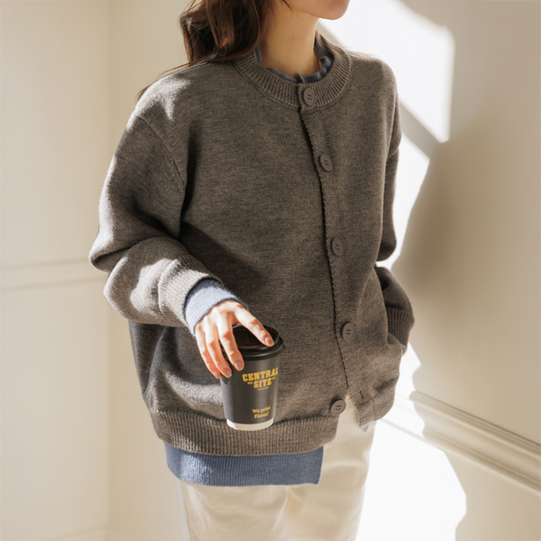 Maternity*Retton Layered Color Block Cardigan