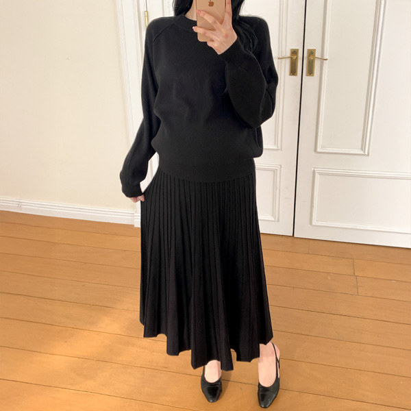 Maternity*Lily Pleated Top and Bottom Set (Early to Middle Childhood/Newborn Mom)