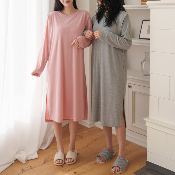 Nursing clothes*Soft ribbed nursing dress