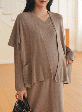 Maternity*Camisole Shawl Cardigan
