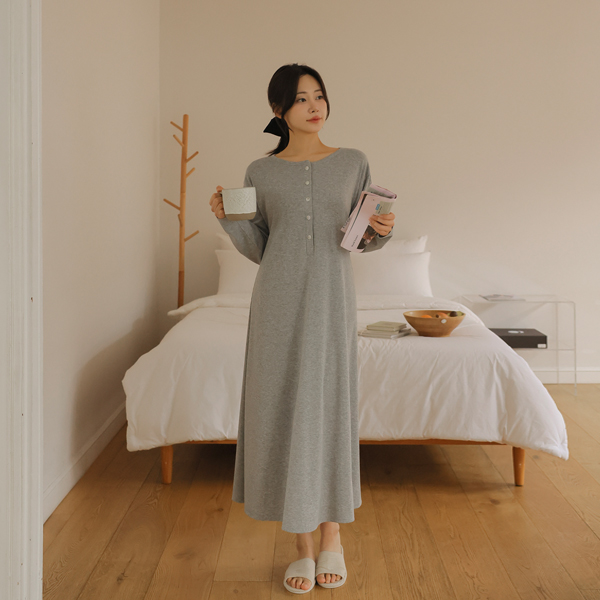 <b>[Stretch tension/slim correction]</b> [S-made] Nursing clothes*Everyday nursing one-piece (for maternity use)