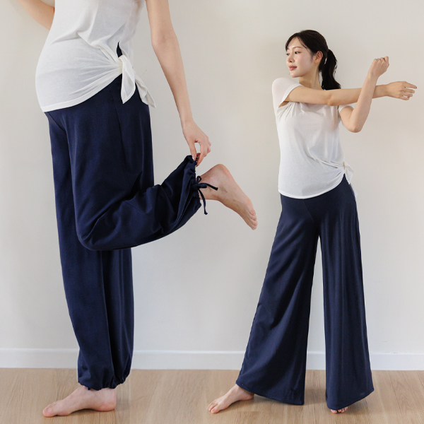 <b>[Modal Span/Yoga Pants]</b> [S-made] Maternity*Modal Span Mood Wide Jogger Yoga Pants