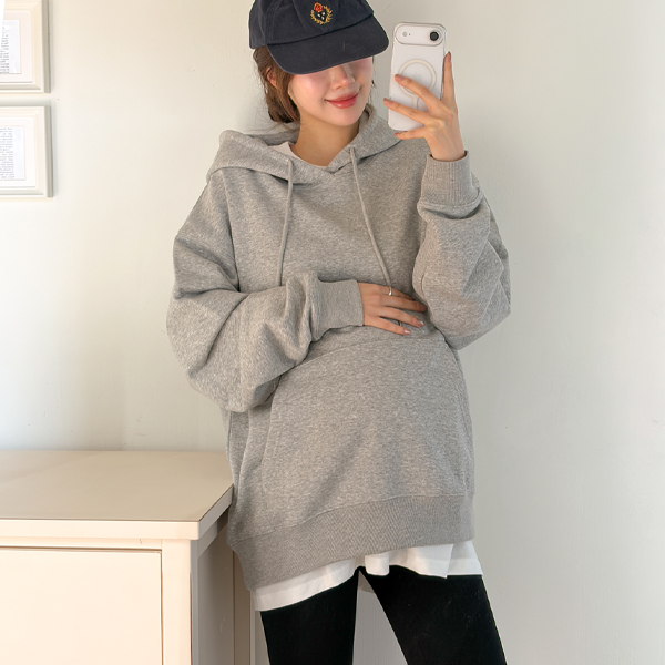 Maternity*CP Solid Hoodie (M-2XL)