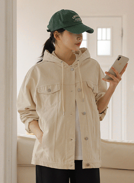 Maternity*Tantan Cotton Hood Jacket