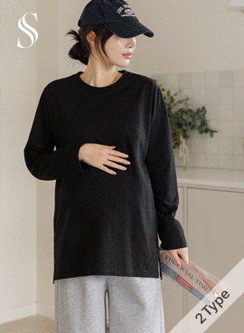 <b>[Discount when you buy 2]</b> [Fine Thanks] Maternity*TanTan Layered Maternity T-shirt