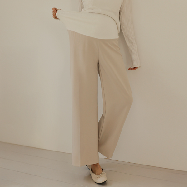 Maternity*Wearable Wide Maternity Slacks