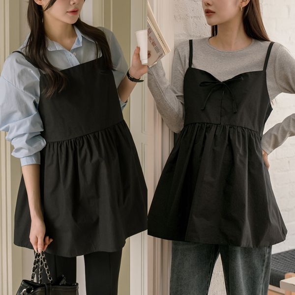 <b>[Matched/Layered Item]</b> [S-made] Maternity*Layered Sleeveless Maternity Blouse