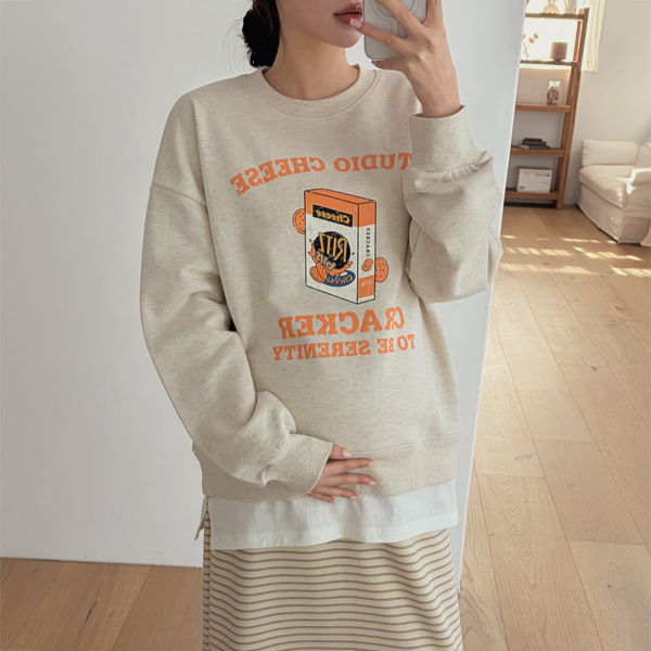 Maternity*Ritz Layered Sweatshirt