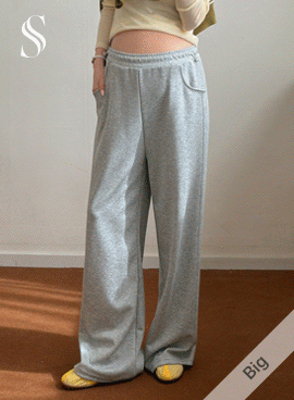 <b>[Wide fit/Stopper adjustment/Slim correction]</b> [S-made] Maternity*Slim cut wide stopper maternity pants