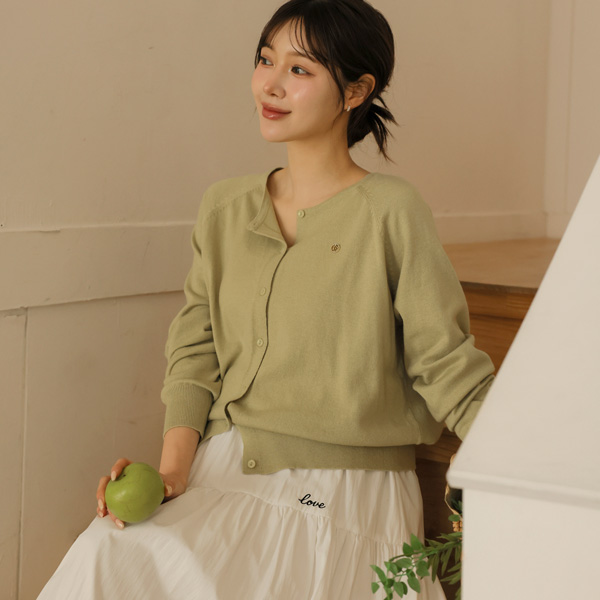 <b>[200% usability/layered/excellent feel]</b> [S-made] Maternity*Shavet pendant round maternity cardigan