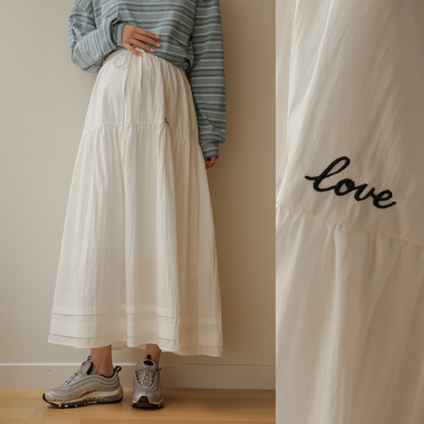 <b>[Opening Special]</b> <b>[Rustle/Adjustable String]</b> [S-made] Maternity* Love Cancan Rustle Maternity Skirt