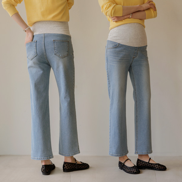 Maternity*Middle-term unification maternity jeans
