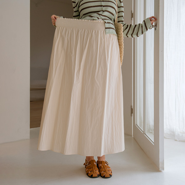 Maternity*Daily Bath Rocks Smoke Banding Maternity Skirt