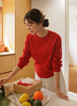 Maternity Day Italian Cotton Round Knit