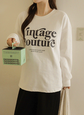 Maternity*Vintage Loose Fit Long-sleeved T-shirt